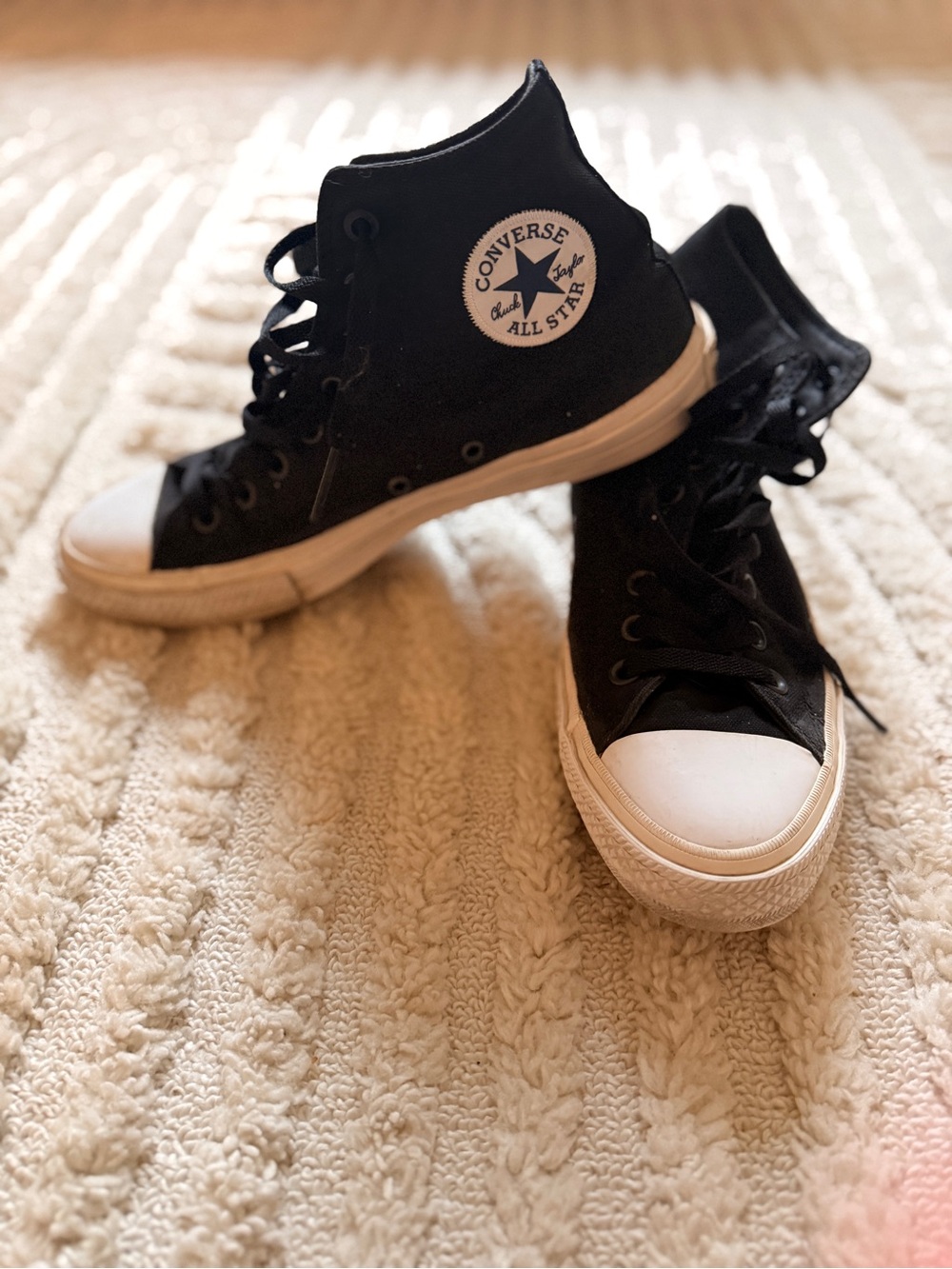 Men’s Converse High Top Sneakers - Black & White